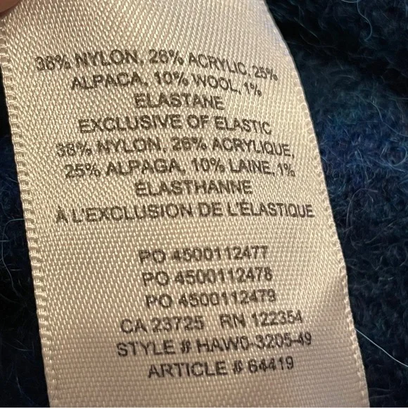 The Group Babaton Aritzia Sweater Plutarch Turtleneck Blue Sz. XS - Picture 9 of 9